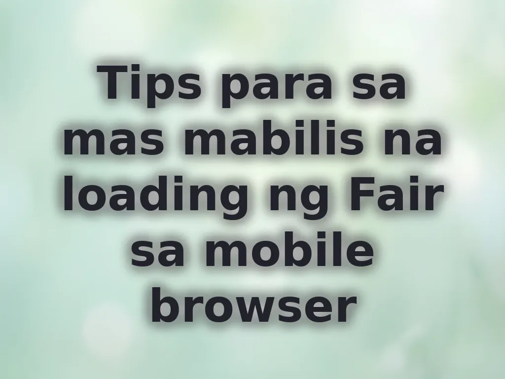 Mobile Optimization Tips